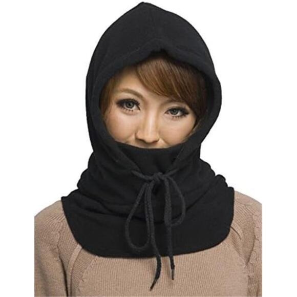 Fleece Cold Weather Face and Neck Mask Black - Picture 6 of 6
